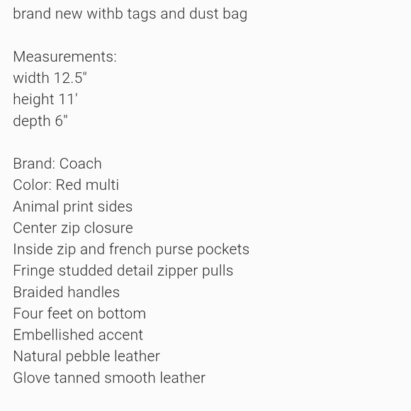 Coach 1941 Rogue 30 In Embellished Patchwork Mixed Leather. - Picture 7 of 8